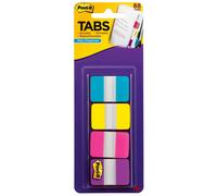 Post-it Tabs 1 in Solid Aqua Yellow Rosa Viola 22color 88Dispe
