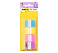 Post-it Tabs, 2,5 cm, tinta unita, acqua, giallo, rosa, viola, 22/colore, 88 per dispenser (686-AYPV1IN) di Post-it