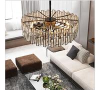 Post Modern Black Metal Led Pendant Lights Lustre K9 Crystal Hanging Lamp Led Indoor Lighting Suspended Drop Light Lamp (Size : D80) (D50)