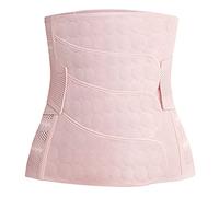 Post Partum Cintura per la pancia delle donne Cintura di sostegno per la maternità Addominoplastica Compressione Indumento per le donne incinte Consegna naturale Cintura per parto cesareo Fascia addominale (Pink L)