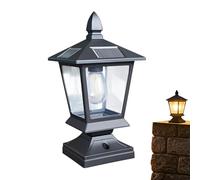Post Solar Lights - Landscape Pole Lamps, 28cm Waterproof Intelligent Decorative for Illumination, Outdoor Lighting Item, Yard Decoration with Solar Powered, Pole Light for Lighting and Decorating