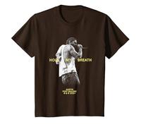 Post Ufficiale Malone Hold My Breath Maglietta, Bambini, Marrone, 4 Anni