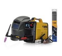 Posta da Saldare 200 A Torcia Tig + 12 Bacchette Diametro 2.5 MM + Cappa Auto +