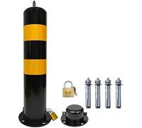 Posta di Parcheggio del Dissuasore Stradale, Pali di Sicurezza per La Barriera di Parcheggio Larga 114mm dei Passi Carrai, Palo Riflettente Rimovibile del Canalizzatore, 1 Pack, 55cm/21.6in