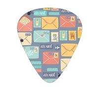 Postal Stationery Plettri per chitarra, 12 pezzi, per ukulele, basso, accessori