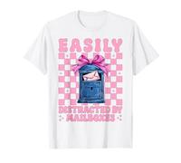 Postal Worker Mail Carrier Facilmente distratto dalle Cassette postali Maglietta