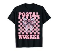 Postal Worker Mail Carrier Mail Lady Girl Mamma Coquette Bow Maglietta