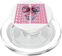 Postal Worker Mail Carrier Mail Lady Girl Mamma Coquette Bow PopSockets PopGrip per MagSafe