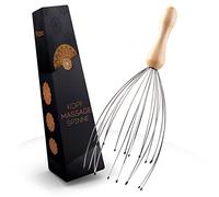Postavo [ORIGINA] Massaggiatore per la testa a ragno - massaggiatore per la testa con 20 dita - per un perfetto relax e una migliore circolazione - Spazzola massaggiante per cuoio capelluto con manico