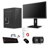 Postazione Completa Pc Assemblato i7 Ram 16Gb SSD 1Tb Monitor 24" Wi-Fi Office