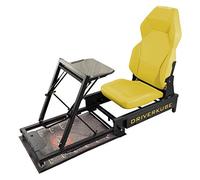 Postazione di guida gaming TRASPORTABILE, RICHIUDIBILE e SALVASPAZIO - La play seat solida, compatibile con tutte le console - DRIVERKUBE V1_2019_Y GIALLO