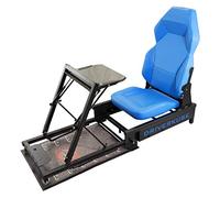 Postazione di guida gaming TRASPORTABILE, RICHIUDIBILE e SALVASPAZIO - La play seat solida, compatibile con tutte le console - DRIVERKUBE V1_2019_B BLU