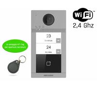 Postazione esterna 2 pulsanti videocitofono WiFi/IP con telecamere HD 2.0mpx IP6