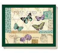 Creative Tops - Vassoio con Cuscino sottostante, per Laptop, Motivo: Cartoline/Farfalle