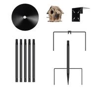 Poste De Cömedero Para Pájaros Soporte De Cömëdero Para Pájäros Ajustable Estación De Alimentación De Pájäros Al Aire Libre Pöste Para Pájaros De Jardín Poste De Comëdero Resistente A La Intemperie So