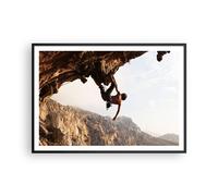 Poster 100x70cm Arrampicata Estrema Montagne Grecia Stampe Quadri Moderni