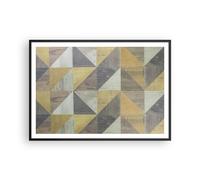 Poster 100x70cm Astrazione Geometrica Triangoli Stampe Immagini Quadri Moderni