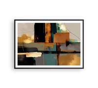 Poster 100x70cm Astrazione Moderno Pezzo Stampe Immagini Quadri Moderni Murale