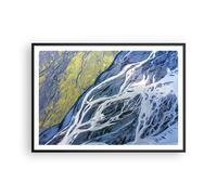 Poster 100x70cm Astrazione Pezzo Ghiacciaio Stampe Immagini Quadri Moderni