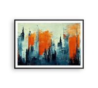 Poster 100x70cm Astrazione Pezzo Industriale Stampe Immagini Quadri Moderni