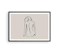 Poster 100x70cm Atto Linea Disegno Stampe Immagini Quadri Moderni Murale