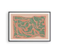 Poster 100x70cm Boho Pastello Pezzo Stampe Immagini Quadri Moderni Murale