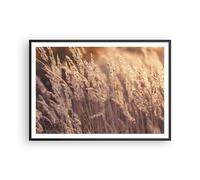 Poster 100x70cm Boho Spighe Di Grano Campo Stampe Immagini Quadri Moderni Murale