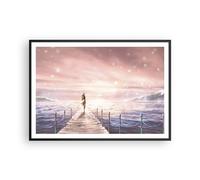 Poster 100x70cm Bridge Donna Le Stelle Stampe Immagini Quadri Moderni Murale