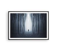 Poster 100x70cm Carattere Foresta Solitudine Stampe Immagini Quadri Moderni