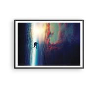 Poster 100x70cm Cosmo astronauta pianeta Stampe Immagini Quadri Moderni Murale