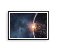 Poster 100x70cm Cosmo Terra Sole Stampe Immagini Quadri Moderni Murale