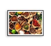 Poster 100x70cm Cucina cibo erbe spezie Stampe Immagini Quadri Moderni Murale
