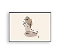 Poster 100x70cm Disegno Linea singola Donna Stampe Immagini Quadri Moderni