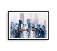 Poster 100x70cm Edifici Pezzo Pittura Stampe Immagini Quadri Moderni Murale