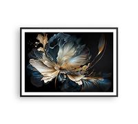 Poster 100x70cm Fiore Botanica Art Deco Stampe Immagini Quadri Moderni Murale