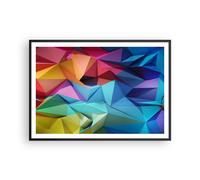 Poster 100x70cm Forme futuristico geometrico Stampe Immagini Quadri Moderni