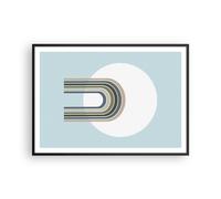 Poster 100x70cm Forme Ruota Linee Stampe Immagini Quadri Moderni Murale