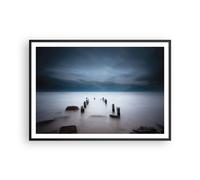 Poster 100x70cm Frangiflutti Nebbia Notte Stampe Immagini Quadri Moderni Murale