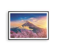 Poster 100x70cm Fuji fiore ciliegia Stampe Immagini Quadri Moderni Murale