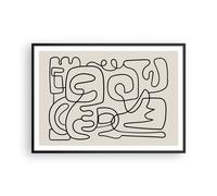 Poster 100x70cm Linea figure forme Stampe Immagini Quadri Moderni Murale