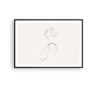 Poster 100x70cm Linea Linea Donna Stampe Immagini Quadri Moderni Murale