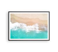 Poster 100x70cm mare onda sabbia Stampe Immagini Quadri Moderni Murale
