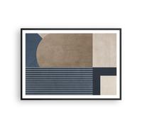 Poster da Parete Cornice Nera 100x70cm Minimalismo Astrazione Pezzo Decorativi Stampa da Parete Decorazione Murale Wall Art Quadri Moderni Soggiorno Camera da Letto Cucina Immagini - P2BAA100x70-5987