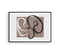 Poster 100x70cm Minimalismo Pezzo Astrazione Stampe Immagini Quadri Moderni