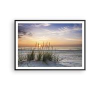 Poster 100x70cm Ovest il sole la spiaggia Stampe Immagini Quadri Moderni Murale