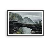 Poster 100x70cm Paesaggio Montagne Porta Pravcicka Stampe Quadri Moderni