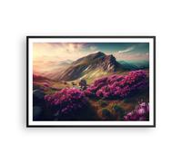 Poster 100x70cm Paesaggio Natura Montagne Stampe Immagini Quadri Moderni Murale
