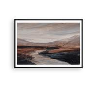 Poster 100x70cm Paesaggio Paesaggio Pezzo Stampe Immagini Quadri Moderni Murale