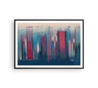 Poster 100x70cm Pezzo Astrazione Colore Stampe Immagini Quadri Moderni Murale