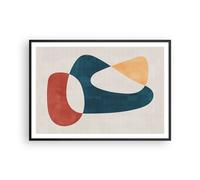 Poster 100x70cm Pezzo Forme Minimalista Stampe Immagini Quadri Moderni Murale